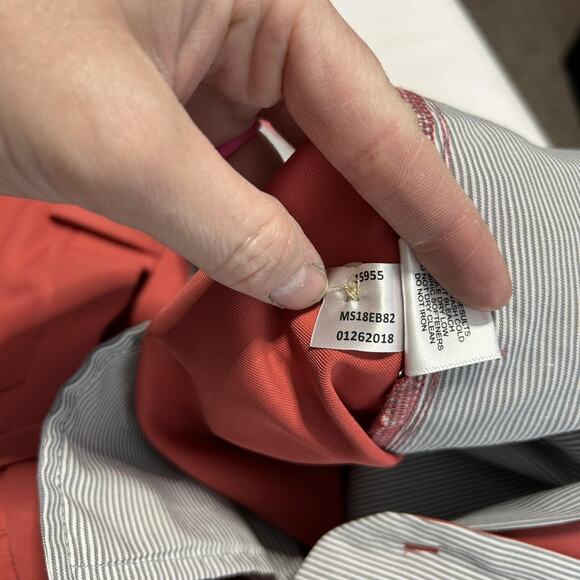 Peter Millar Crown Sport Shorts Mens 44 Red Performance Golf Casual Polyester - Picture 3 of 10